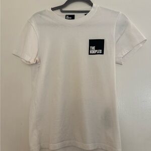 The Kooples White Tee with Black Logo